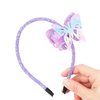 Doneace Butterfly Headband Purple Sparkly Hair Bands for Women Girls Cute Glitter Hair Hoop Hair Accessories Costume Headdress for Holiday Birthday Decoration Party Supplies Gift 1PCS