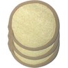 3 pcs/Set 4"×4" Natural Exfoliating Face Pad Loofah Sponge Facial Brush - Shower Scrubber - Body Bath Spa for Men & Women, Renewable Resource (Front 100% Loofah + Back 100% Pile Fabrics) Pack of 3