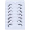 DSLONG 7 Pairs Cat Eye Lashes Natural Look 5-13MM Short False Eyelashes 3D Multi layered Invisible Eyelashes Strip For Small Eyes That Look Like Extensions (N5)