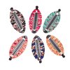 Fodattm Set of 6 Bohemia Style Wrapped Cloth Banana Hair Clip Hair Comb Hair Jaw Clips Plastic Fish Shape Hair Claw Hairgrip Hair Clincher for Women (Small)