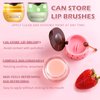 6 PCS Bee Lip Balm Honey Pot,Lip Mask Overnight Hydrating Prevention Dry and Cracked Lip Scrubs Exfoliator Lip Care, Reduces Lip Lines