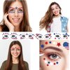 Independence Day Temporary Tattoo Kids Adults, 10sheets Patriotic Fake Tattoos Waterproof Face Body Fake Tattoos Sticker for 4th of July Memorial Day Party Supplies