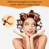 MEDOCA Hot Roller Clips -10PCS Hair Roller Clips - Hair Curler Claw Clip - Replacement Roller Clips for Women Girls Hair Section Styling - Brown