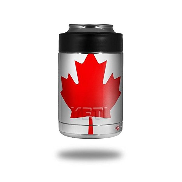 Canadian Canada Flag - Decal Style Skin Wrap fits Yeti Rambler Colster and RTIC Can (Cooler NOT Included)