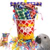 Bonka Bird Toys 2306 French Fries Small Medium Bird Toy Foraging Bamboo Trap Cup Paper Shred Cockatiels Parakeets Conures and Other Similar Sized Birds