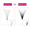 Lashes Extension Premade Volume 16D 0.07 D Curl Mixed Tray Eyelash Extensions Premade Fans Lashes Middle Stem and Long Stem Pro Point Volume Lash Extensions (16D-0.07-D, 8-14mm)