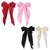 4 PCS Hair Bows Cute Hair Clips for Women Hair Ribbon Tassel with Long Tail Hair Bows Hair Accessories Silky Satin Barrettes Ponytail Holder Bow for Holidays Birthday Wedding