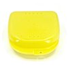Genco Dental Retainer Case with Vent Holes - Orthodontic container for holding retainers, aligner, night-guard/mouth-guard. Small and Durable retainer case (Yellow)