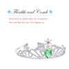Lovelyshop Green Diamond Snowflake Rhinestone Tiara Princess Anna Crown
