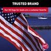 TAYLOR MADE PRODUCTS Sewn American Flag for Boats, 30" x 48", Marine-Grade Nylon, Fade Resistant, Brass Grommets, Embroidered Stars and Stripes, Flag only - 2020109198
