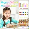 Magnetic Color and Number Maze, Wooden Montessori Toys Gifts for Toddler Kids Boys Girls 3 4 5 Year Old, Preschool Learning Matching Counting Education, Fine Motor Skills Magnet Puzzle Board