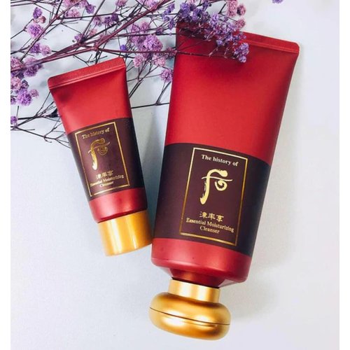 THE HISTORY OF WHOO Jinyulhyang Essential Foam Cleanser Korea Skin Care Special Set 180ml 40ml, Cranberry
