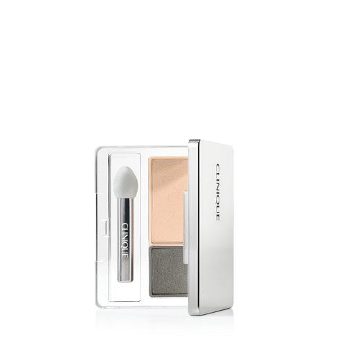 Clinique All About Shadow Duo Eye Shadow Makeup | Safe For Sensitive Eyes, Neutral Territory, 0.05 Ounce