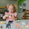ONEST 22 Pieces Forest Animal Figures Toys Figurines Playset Realistic Wild Animals Figurines Jungle Animals Figurines Hand Painted Tiny Animals Toys for Kids Adults