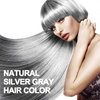 Onilyua Natural Silver Gray Hair Color Shampoo, 16.9 Fl Oz, 3-IN-1 Hair Dye , Nourishing & Dyeing for Men Women Colors in Minutes, Easy to Use