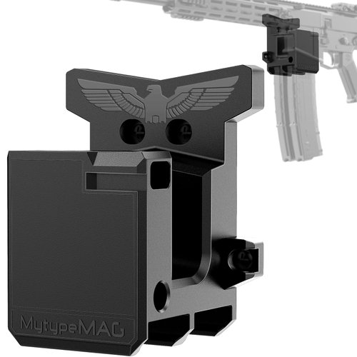 Gun Wall Mount, AR10 Rifle Wall Rack Mount with Strong and Solid PA Material, Load Bearing Capacity 300Lbs of Tension for 308/7.62 Rifle, AR Wall Mount with Double PMAG Holder