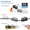 FREENOVE 4WD Car Kit with RF Remote (Compatible with Arduino IDE), Line Tracking, Obstacle Avoidance, Ultrasonic Sensor, IR Wireless Remote Control Servo