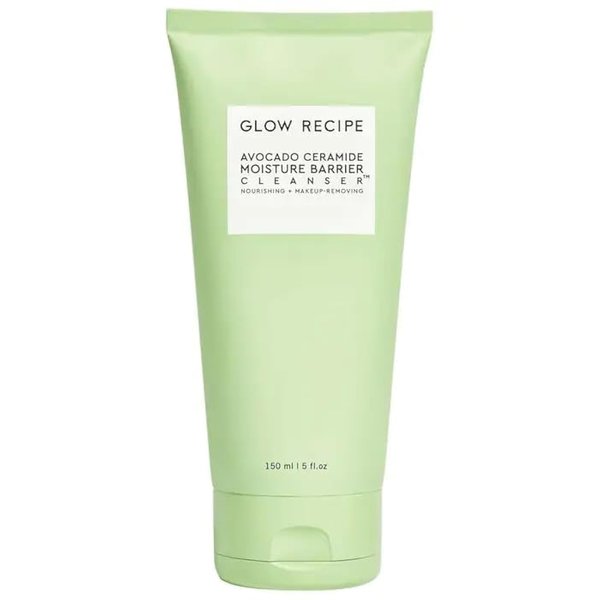 Glow Recipe Avocado Ceramide Moisture Barrier Face Cleanser - Hydrating Facial Cleanser for Dry Skin - Daily Makeup Remover & Gentle Face Wash with Avocado Oil for Skin Barrier Repair (150ml)