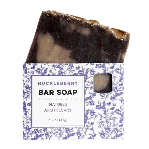 NATURE'S APOTHECARY Huckleberry Premium Bar Soap - Cold-Processed Castile Soap - Eco-Friendly, Vegan, Hypoallergenic, All-Natural, Handmade in USA by DAYSPA Body Basics