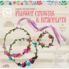 Hapinest Make Your Own Flower Crown Kit & Bracelet Craft Kit, DIY Flower Crown Making Kit Headband Making Kit Perfect Birthday Gifts, Arts and Crafts for Girls & Boys Ages 6 7 8 9 10 Years Old & Up