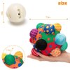 teytoy Baby Music Shake Dancing Ball Toy, Developmental Bumpy Ball Sensory Soft Toys, Easy to Grasp Bumps Help Develop Motor Skills for Girls and Boys Ages 12 Months and Up
