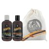 Suavecito Beard Wash Kit Men's Grooming & Cleansing Avocado Oil Shea Butter Olive Oil Nourishing Wash, Conditioner, Comb, Travel Bag