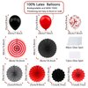 ZERODECO Black Red Birthday Decorations, Butterfly Birthday Party Decorations Happy Birthday Banner Paper Honeycomb Fans Pompoms Balloon for Girls Women Adults Birthday Party Decorations Supplies