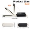 3 Pcs Folding Travel Hair Brush Foldable Mini Compact Hair Brush with Mirror For Women Collapsable Travel Size Massage Comb Travel Brushes For Hair Small Hairbrush Mini Brush For Purse Trip Gym Cream