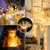 Mlambert 3 Pack 33FT Fairy Lights Battery Operated with Remote and Timer, Waterproof Dimmable 8 Modes 100 LEDs Twinkle Lights for Indoor Outdoor Decor