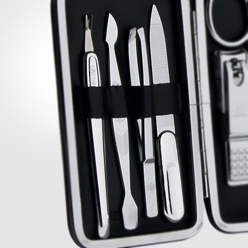 World No. 1. Three Seven (777) Travel Manicure Grooming Kit Nail Clipper Set (8 PCs, TS-377BVC), MADE IN KOREA, SINCE 1975.