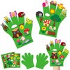 WATINC Felt Story Finger Puppets - 2Pcs DTY Storytelling Hand Puppet Felt Art Craft Education Gift, Making Storytime Glove Puppet Early Learning Role Play for Kids Toddles (Insect Animals)