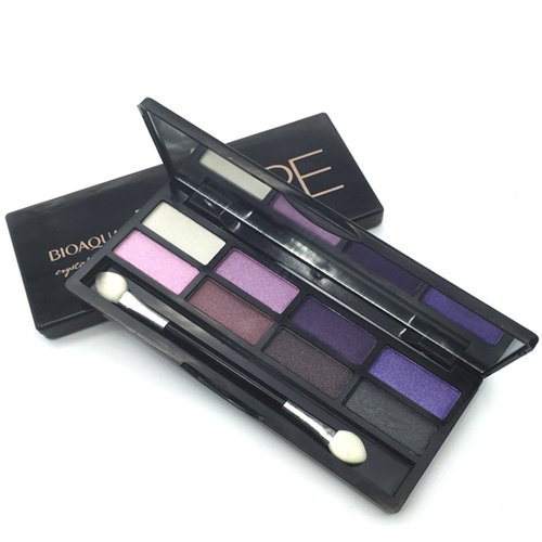 BIOAQUA 8 Color in 1 Eye Glosses Eye Shadow with Glitter Pearly Lustre 4 Color Sets Available (Purplish Pink)