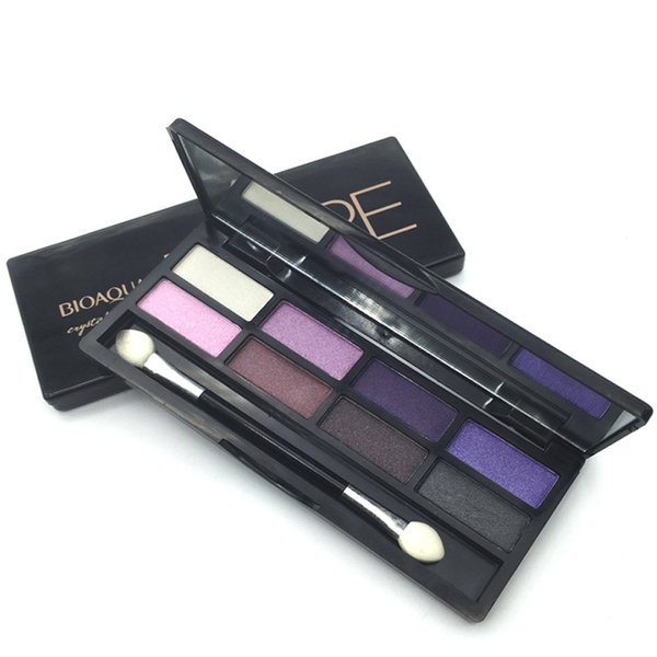 BIOAQUA 8 Color in 1 Eye Glosses Eye Shadow with Glitter Pearly Lustre 4 Color Sets Available (Purplish Pink)