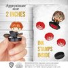 Self-Inking Harry Potter™ Stampers, Set of 5 – Harry Potter Gifts, Collectables, Party Decor, Cake Toppers – Death Eater, Voldemort, Lucius Malfoy and More by PMI, 2.5 in. Tall
