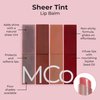 MCoBeauty Sheer Tint Lip Balm, Lava, Nourishing Tint for Healthy, Luscious Lips, Vegan, Cruelty Free Cosmetics
