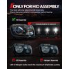 Torchbeam D2S D2R HID Bulbs, 400% Brightness, 35W Xenon Headlight Bulbs, 6000K Diamond White HID Lights, Metal Snap Ring and Base, 5 Minutes Installation, Pack of 2