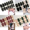 SILPECWEE 20 Sheets Nail Wraps for Women Nail Polish Strips Adhesive Nail Polish Sticker Gel Nail Strips Nail Art Accessories with 1pc Nail File