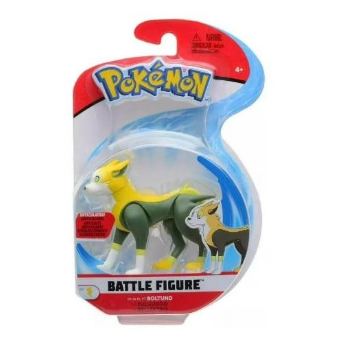 Pokemon Boltund Battle Figure, 3 Inches, Single Figure Action Ready