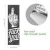 Hupery Middle Finger Sign Skateboard Grip Tape Longboard Griptape Waterproof Grip Tape Sheet Sticker Deck Sandpaper Griptape, 33.1x9.1 inch (Middle Finger)