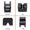 Skelang 2-Packs Jack Pad Adapter Rubber Slotted Universal for Jack Stand, Frame Rail Jack Pinch Welds Protector