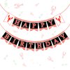 Tatuo 2 Pcs Crawfish Happy Birthday Party Banner Crawfish Boil Party Supplies Lobster Theme Birthday Party Decorations for Kids Adults Summer Birthday Party Supplies