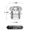 COLETTI Coffee Percolator Glass Top Replacement - (Pack of 2)