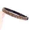 aHairBeauty Plaited Braided Headband Hair Band Synthetic Braid Hairpieces Wig Accessories for Women Girl Wide 0.7 Inch (Caramel Blonde)