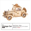 Rolife 3D Wooden Puzzles Retro Car Model - Collectibles Wooden Model Kits for Adults Desk Toys Display Gift for Boys/Girls (Vintage Car)