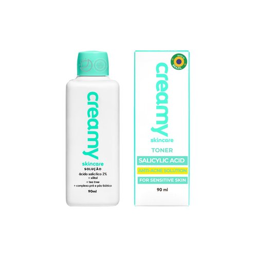 Creamy Salicylic Acid Toner | Anti-Acne Solution for Clear Skin | Effectively unclogs pores | Microbiota-Balancing Complex | Formulated for Sensitive Skin 3 Fl oz