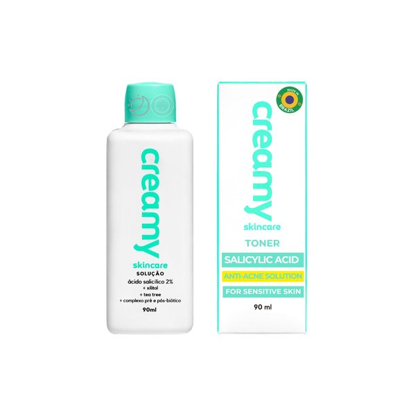 Creamy Salicylic Acid Toner | Anti-Acne Solution for Clear Skin | Effectively unclogs pores | Microbiota-Balancing Complex | Formulated for Sensitive Skin 3 Fl oz