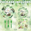 Reptile Party Decorations Set - Fun Reptile Party Plates, Napkins, and Forks for an Exciting Celebration - Disposable Reptile Party Supplies for Birthdays and Events