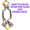 Mandarin Bird Toys by M&M 3528 Little Beak Stainless Wiggler - Handcrafted Small Size Bird Foot Toy, Interesting Wiggling Design, Colorful Plastic Beads, Sturdy Shiny Bird Safe Metal, Fun for Sm Pets