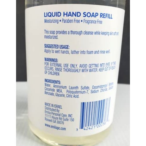 4 bottles Safe Harbor Liquid Hand Soap Refill - 16 oz.Each