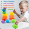 Cosaway Baby Sensory Toy for Toddlers 1-3, Stacking & Building Blocks Montessori Toys for Babies Gifts 1 2 3 Years Old